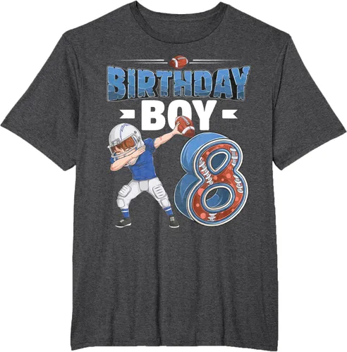 Vista 19 de Dabbing Boy - Camiseta de 8 años de fútbol americano americano, Negro, S