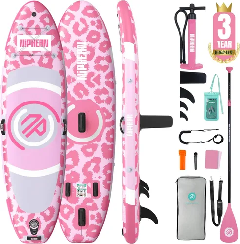 Vista 17 de Niphean 10' Inflatable Paddle Board, Ultra-Light SUP for Beginners