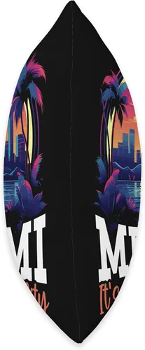Vista 2 de Miami City Florida USA SteMi Apparel Miami City Florida USA America United States Throw Pillow, 16x16, Multicolor