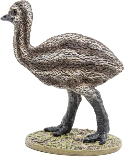 Vista 2 de Papo - Figura realista de bebé Emu - A partir de 3 años - Colección Wild Life - Juego educativo de pájaros jóvenes - Juguete de idea de regalo