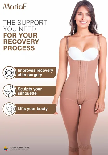 Vista 6 de MARIAE FAJAS Body moldeador con control de abdomen y busto abierto colombiano