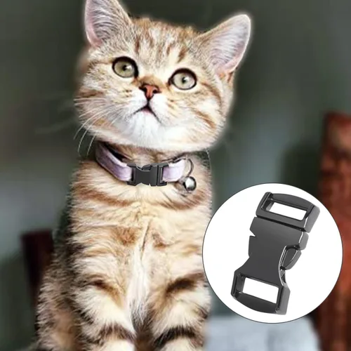 Vista 5 de CooBigo Metal Side Release Buckle Webbing Buckle Paracord Bracelet Clasps for Leather Strap Dog Collars Harness Belt
