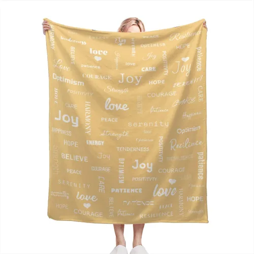 Vista 36 de Manta curativa, manta de regalo para mujeres y hombres, cálido regalo inspirador, manta de forro polar suave con energía positiva, comodidad, amor