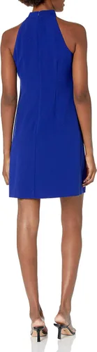 Vista 2 de Vince Camuto Vestido halter con cuello de lazo para mujer