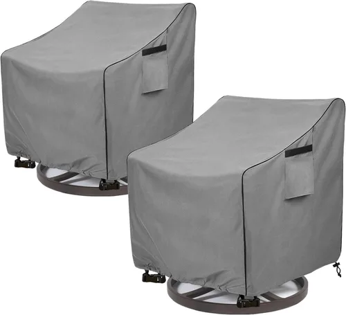 Vista 11 de okcool Funda para Mesa Auxiliar de Mimbre de Patio, Impermeable, Cuadrada, Funda para Mesa Auxiliar Pequeña de Patio, Adecuada para Mesa Auxiliar