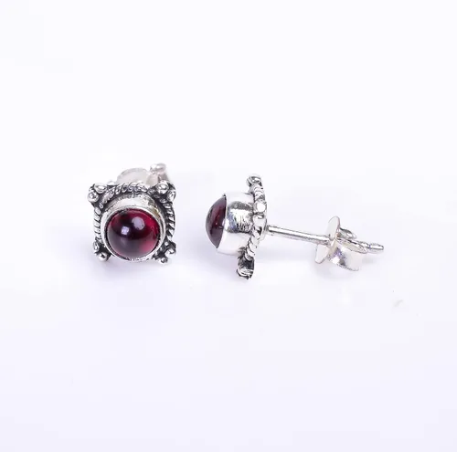 Vista 46 de Round Gemstone Stud Design 2