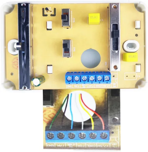 Vista 7 de Termostato para RV (solo enfriamiento/calefacción del horno) Controlador analógico de 6 cables para sistema de calefacción y enfriamiento