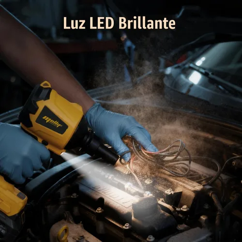 Vista 6 de Plumero de aire comprimido inalámbrico compatible con batería DeWalt de 20 V MAX (solo herramienta), soplador portátil 4 en 1, desinflador de vacío