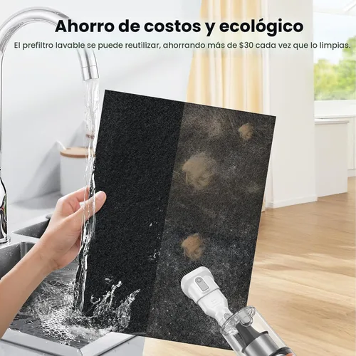 Vista 4 de Purificadores de aire para el hogar, habitación grande de hasta 3000 pies cuadrados, purificador de aire LUNINO HEPA de doble cara con filtro