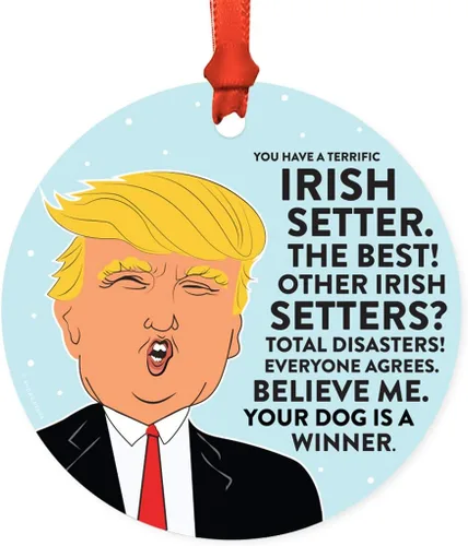 Vista 36 de Andaz Press - Adorno para árbol de Navidad con diseño de perro con texto en inglés "You Have a Terrific Affenpinscher" (MDF)