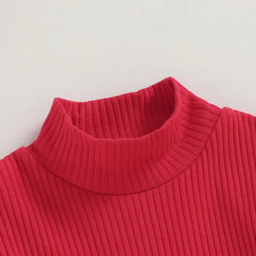 Vista 3 de Conjunto de minifalda plisada a cuadros para bebé niña para otoño e invierno