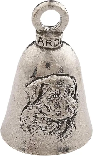 Vista 14 de Guardian Bell Dog Good Luck Bell con llavero y bolsa de regalo de terciopelo negro Campana de motocicleta Peltre sin plomo Hecho en Estados