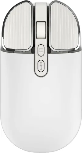 Vista 11 de Ratón recargable inalámbrico de 2.4G con receptor USB, un clic para volver al escritorio, botón de silencio, ahorro de energía, 2400 DPI óptico