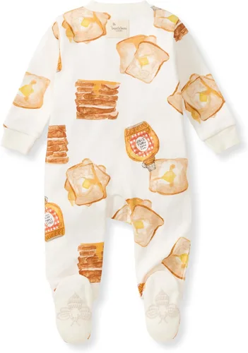 Vista 246 de Burt's Bees Baby - Pijama de una pieza para bebé, mameluco para dormir y jugar, algodón 100% orgánico, cremallera frontal