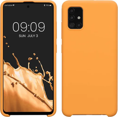Vista 61 de kwmobile Funda Compatible con Samsung Galaxy A14 5G - Funda de teléfono de TPU y silicona con acabado suave - Verde Lima