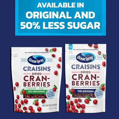 Vista 8 de Ocean Spray® Craisins® Arándanos Rojos Secos Originales, Fruta Seca, 48 oz