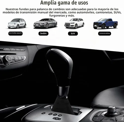 Vista 6 de Funda para Polvo de Palanca de Cambio de Coche, Funda para Botón de Cambio, Funda de Tela Hiper Fabricada para Palanca de Cambio Manual/Automática