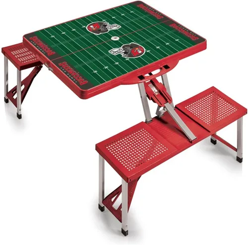 Vista 22 de Picnic TIME NFL Football Field Folding Picnic Table, Camping Table, Outdoor Table with Umbrella Hole