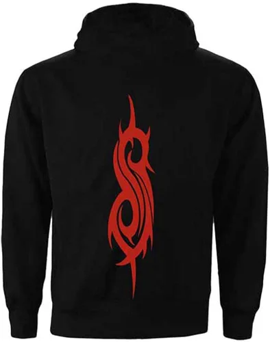 Vista 2 de Sudadera con capucha para hombre Slipknot Splatter impresión trasera color negro