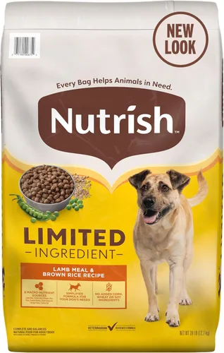 Vista 13 de Nutrish - Comida seca para perros con ingredientes limitados, receta de carne de cordero y arroz integral, bolsa de 14 lb, el embalaje puede variar