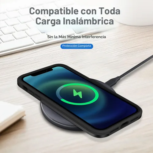 Vista 7 de Carcasa resistente para iPhone X/Xs, de doble capa, a prueba de Negro