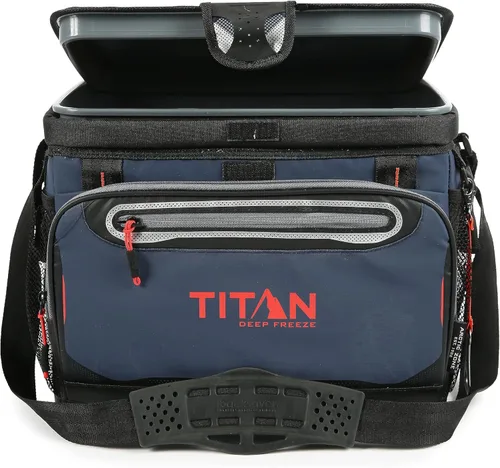 Vista 8 de Titan by Arctic Zone Deep Freeze Cooler - Zipperless Hardbody Cooler - Deep Freeze Insulation, HardBody Liner, and SmartShelf