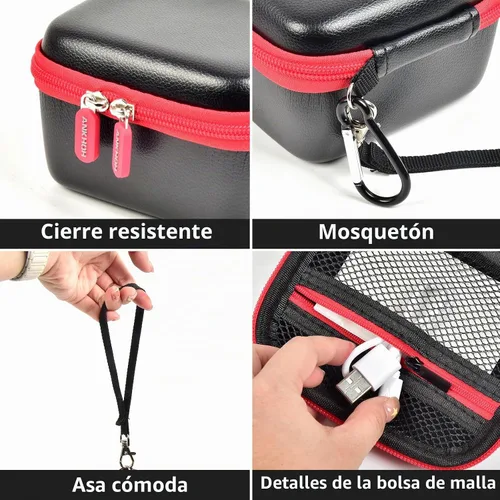 Vista 2 de ANKHOH Case for Polaroid Go Gen 2/3, for Polaroid Go 9035/9071/9070 Negro
