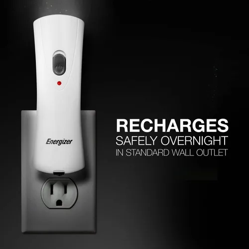 Vista 4 de Linternas LED recargables con encendido automático Energizer para fallas de energía en el hogar, linterna LED enchufable para cortes de energía, luz