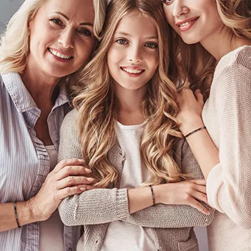 Vista 8 de RINTOLER Pulseras con código morse para mujeres y hombres, regalos para su mejor amiga, pulseras inspiradoras divertidas para mujeres y niñas