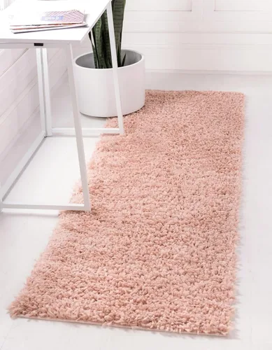 Vista 260 de Unique Loom Colección Davos Shag - Alfombra Lino