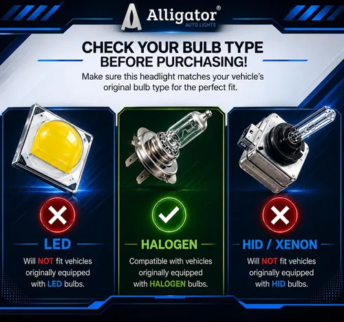 Vista 8 de ALLIGATOR AUTO LIGHTS Conjunto de faros delanteros compatible con Ford Transit 2014-2024 150 250 350, faros halógenos conformes a DOT/SAE