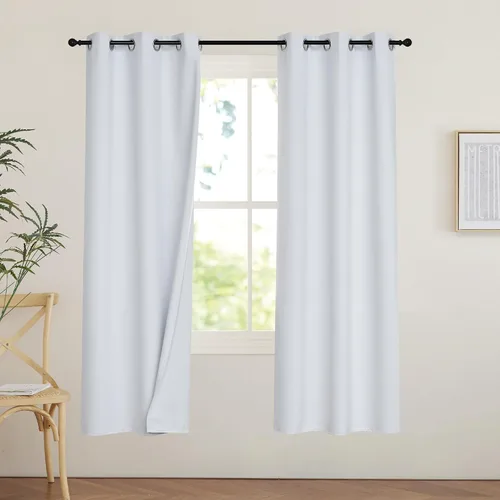 Vista 14 de PONY DANCE Cortinas para Autocaravana de 24 pulgadas de Largo, Cortinas Cortas para Baño y Cocina, Mini Cortinas de Privacidad para Camper