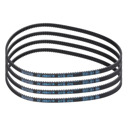 Vista 26 de uxcell 4 piezas HTD-3M Correa de Distribución de Goma 48 Dientes, Longitud de Paso 144mm x Ancho 6mm x Altura 2.4mm, Correa de Polea de Distribución