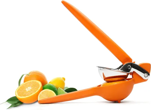 Vista 10 de Chef'n FreshForce - Exprimidor de cítricos de limón, prensa manual con potencia de doble engranaje para una máxima extracción de jugo, duradero