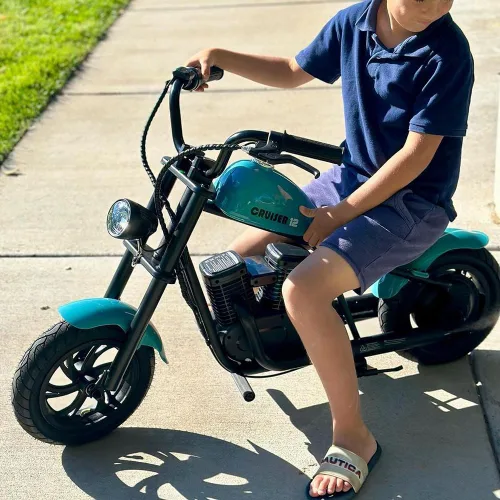 Vista 2 de HYPER GOGO Cruiser 12 Plus - Motocicleta para Niños (SMALT Blue)