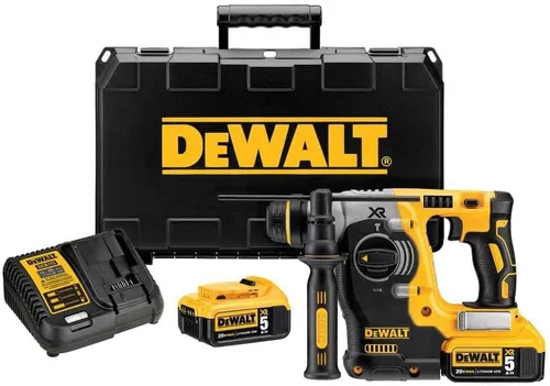 Vista 6 de DeWalt dch273p2 20V Max – Martillo perforador SDS con baterías 5 Ah sin escobillas.