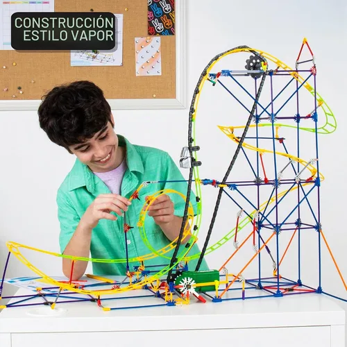 Vista 2 de K'NEX Education - Exploraciones STEM: Set de construcción de montaña rusa, 546 piezas, set de construcción creativa, a partir de 8 años