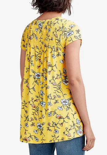 Vista 3 de Ellos Túnica fruncida de talla grande para mujer