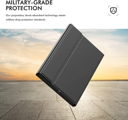 Vista 6 de Funda de teclado con protector de pantalla para Samsung Galaxy Tab S10 FE/ S9 FE 5G 10.9 pulgadas/Tab S9 11 pulgadas con soporte para S Pen