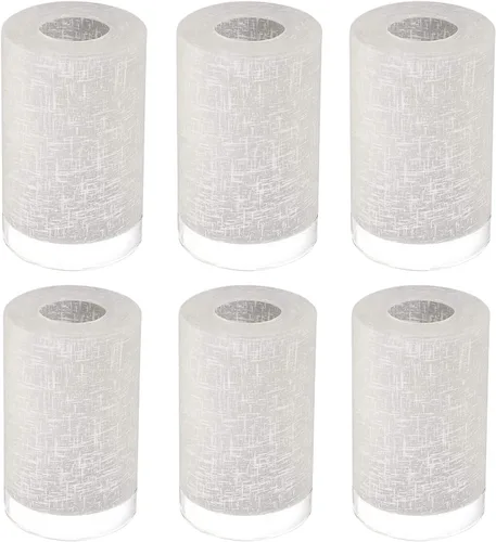 Vista 8 de Paquete de 3 pantallas de vidrio esmerilado blanco, fundas de repuesto para lámparas de luz, globos de ajuste de 1-5/8 pulgadas y pantallas