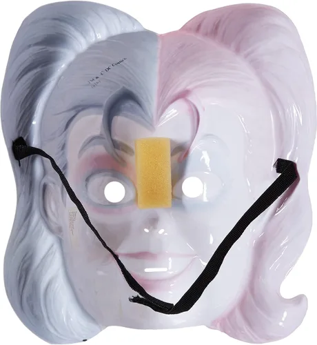 Vista 3 de Rubie s Mujer dc comics Harley Quinn máscara como se muestra talla única