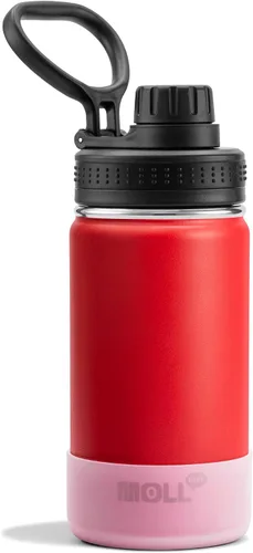 Vista 14 de Botella de agua de 12 oz para niños de acero inoxidable con aislamiento al vacío de boca ancha Botella de agua deportiva - Pequeña botella de agua