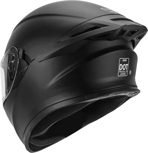Vista 3 de GDM Casco de motocicleta Bluetooth de cara completa con 3 viseras