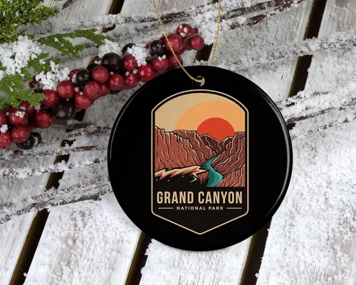 Vista 3 de Adorno del Parque Nacional del Gran Cañón – Regalo del Parque Nacional del Gran Cañón – Adorno de Navidad del Gran Cañón – Decoración del Parque
