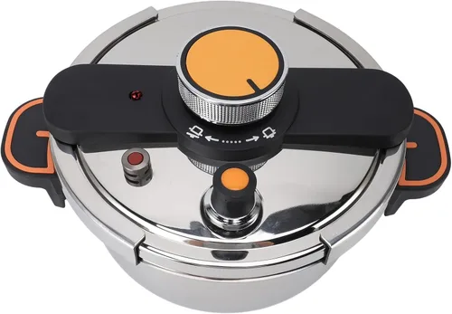 Vista 5 de JTLB Olla a presión profesional de acero inoxidable con calefacción uniforme eficiente y de gran capacidad, olla para conservas de cocina casera (5L)