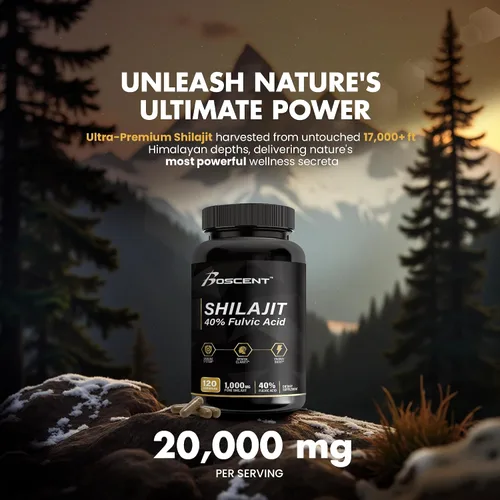Vista 2 de Shilajit Cápsulas 20,000 mg – Shilajit puro del Himalaya para hombres y mujeres – Suplemento orgánico de ácido fúlvico con más de 85 minerales traza