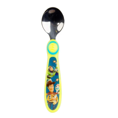 Vista 3 de The First Years Disney/Pixar Toy Story Tenedor y cuchara, color verde