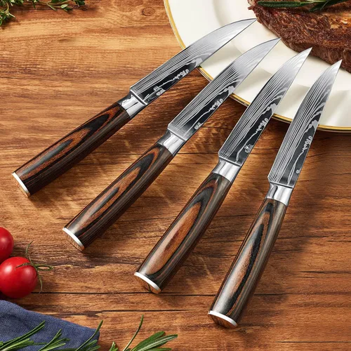 Vista 5 de SENKEN - Juego de cuchillos de cocina japoneses de 14 piezas - Colección Imperial
