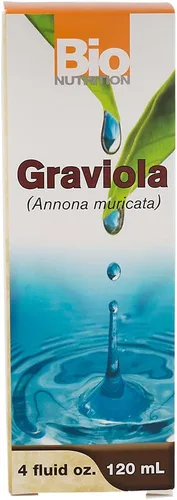 Vista 2 de Bio Nutrition Graviola Extracto Líquido de 4 onzas líquidas Suplemento herbal de guanábana Fórmula vegetariana