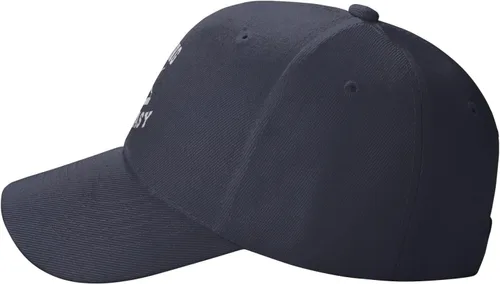 Vista 4 de Hoeing Aint Easy Peaked Gorra ajustable de color sólido curvado, unisex, color negro